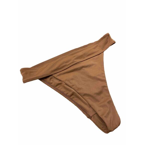 Pacsun Triangle‎ Women's Hipster Bikini Bottom Brown Cheeky Size Small - Picture 1 of 3